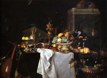 デザートの静物画 オランダのヤン・ダヴィッツ・デ・ヘーム Oil Paintings